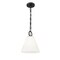 Z-Lite Alaric 1 Light Pendant, 10in. W x 10.75in. H, Matte Black 3042P10-MB - alternate 3